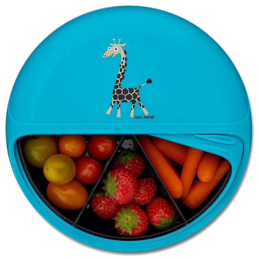 Kinder Jausenbox Geteilte Brotdose für unterwegs | Carl Oscar BentoDisc SnackDisc