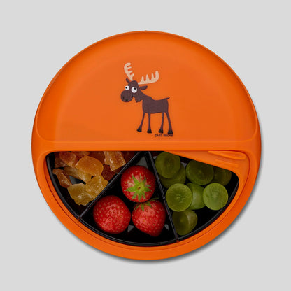 Kinder Jausenbox Geteilte Brotdose für unterwegs | Carl Oscar BentoDisc SnackDisc