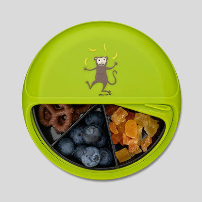 Kinder Jausenbox Geteilte Brotdose für unterwegs | Carl Oscar BentoDisc SnackDisc
