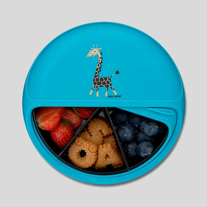 Kinder Jausenbox Geteilte Brotdose für unterwegs | Carl Oscar BentoDisc SnackDisc