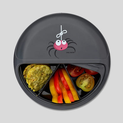 Kinder Jausenbox Geteilte Brotdose für unterwegs | Carl Oscar BentoDisc SnackDisc