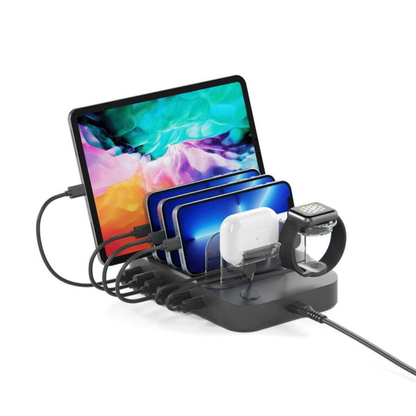 Moovy 6-in-1 handy und tablet ladestation | Familienstation
