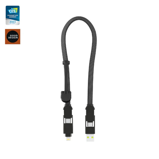 inCharge XL Multi-Reisekabel 30 cm | RollingSquare 6in1-Ladekabel