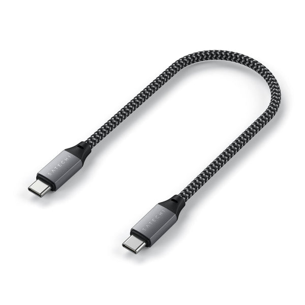 Satechi 100W USB-C Ladekabel 25cm kurz | Aufladen und Datentransfer